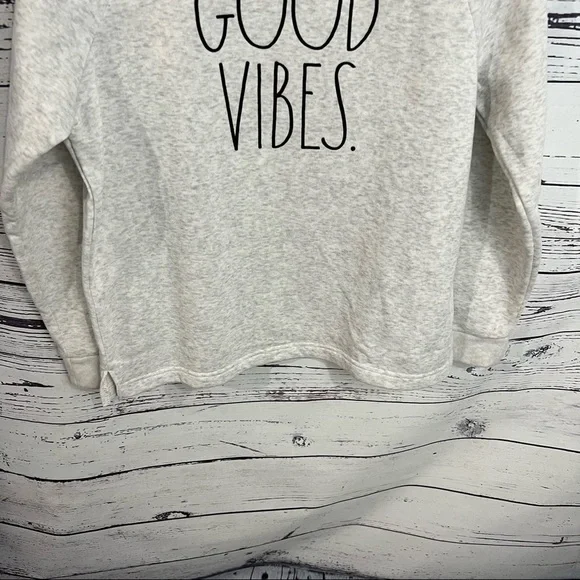 Rae Dunn Good Vibes Crewneck Sweatshirt large womens - Picture 4 of 6